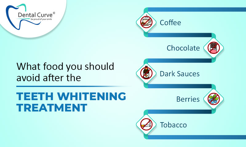 foods that you should avoid after the Teeth Whitening Treatment